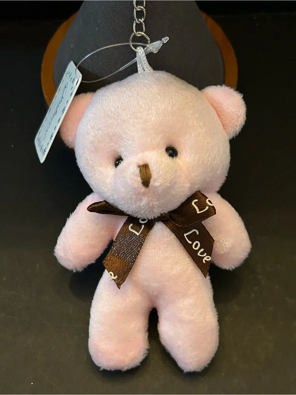 BUY 1 GET 1 FREE Cute Plush Bear 🐻 Keychains w/Brown 'Love' Ribbon Assorted